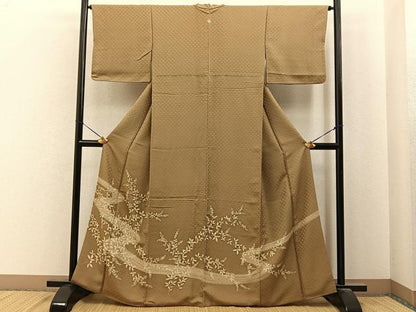 平和屋着物■豪華色留袖　流水草花文　正絹　逸品　BAAY6942hj