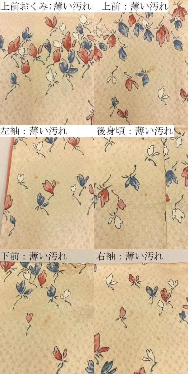 平和屋着物■上質な小紋　舞花文　正絹　逸品　BAAY6948hj