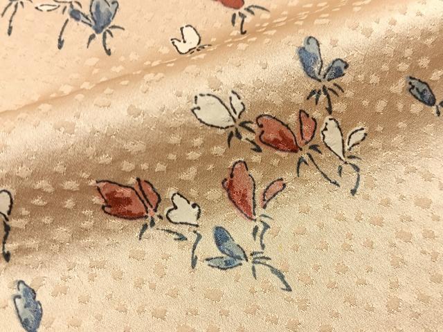 平和屋着物■上質な小紋　舞花文　正絹　逸品　BAAY6948hj