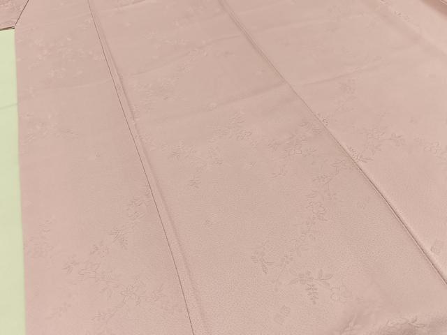 平和屋着物■上質な色無地　草花地紋　虹色　正絹　逸品　BAAY6952hj