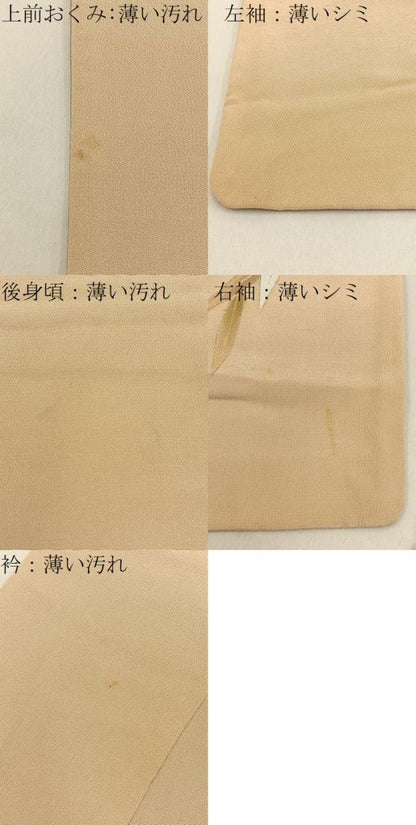 平和屋着物■訪問着　草葉文　暈し染め　金彩　正絹　逸品　BAAY6957hj