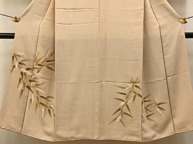 平和屋着物■訪問着　草葉文　暈し染め　金彩　正絹　逸品　BAAY6957hj
