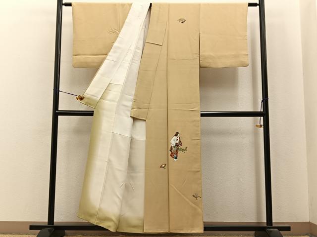 平和屋着物■訪問着　能　狂言　金彩　正絹　逸品　BAAY6958hj