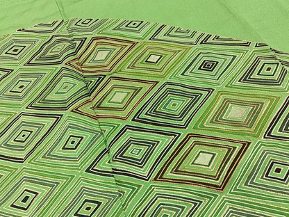平和屋着物■訪問着　駒刺繍　入子菱　金彩　正絹　逸品　BAAY6970hj