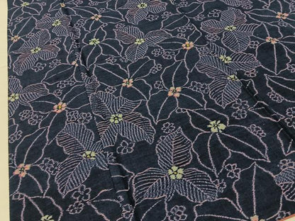 平和屋着物■上質な紬　草花尽くし　やまと誂製　正絹　逸品　BAAY6984hj