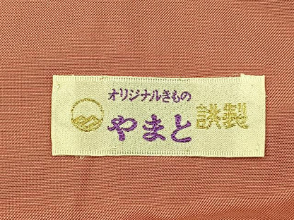 平和屋着物■上質な紬　草花尽くし　やまと誂製　正絹　逸品　BAAY6984hj