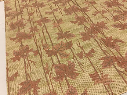 平和屋着物■上質な紬　草葉文　正絹　逸品　BAAY6990hj