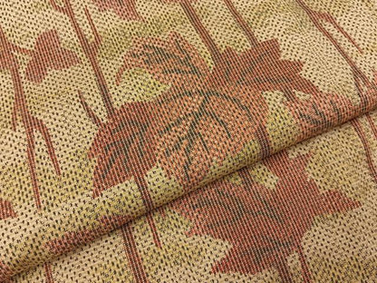 平和屋着物■上質な紬　草葉文　正絹　逸品　BAAY6990hj