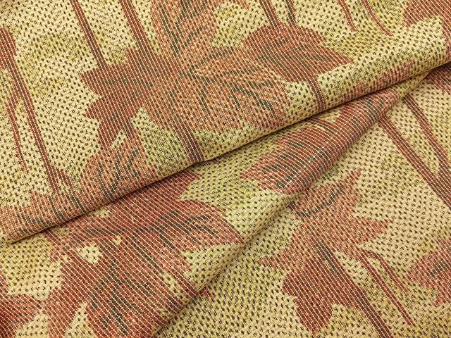 平和屋着物■上質な紬　草葉文　正絹　逸品　BAAY6990hj
