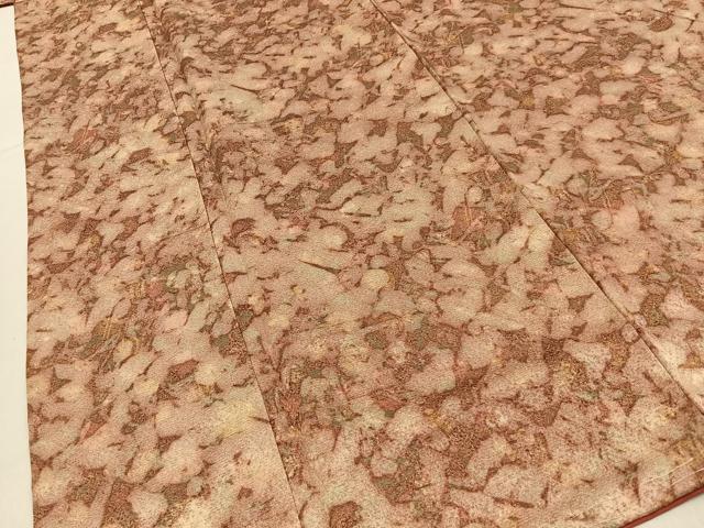 平和屋着物■上質な小紋　草花文　ロング丈　正絹　逸品　未使用　BAAY6997hj