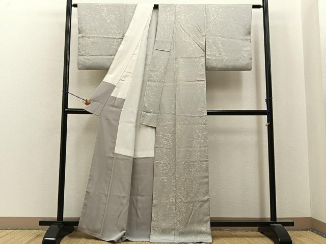 平和屋着物■上質な小紋　あられ文　正絹　逸品　BAAY6998hj