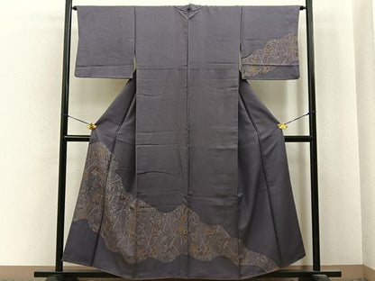 平和屋着物■訪問着　刺繍　辻が花　正絹　逸品　BAAY8006hj