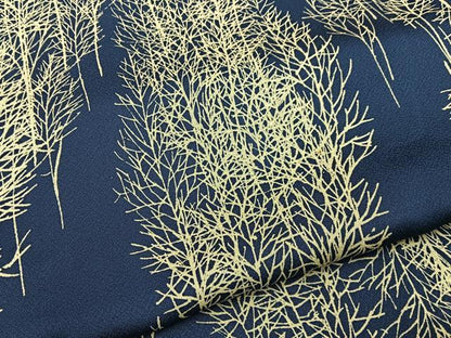 平和屋着物■上質な小紋　木立　正絹　逸品　BAAY8008hj