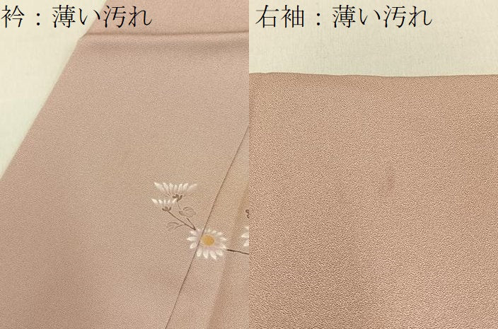 平和屋着物■中国三大刺繍　相良刺繍　訪問着　菊　暈し染め　正絹　逸品　BAAY8010hj
