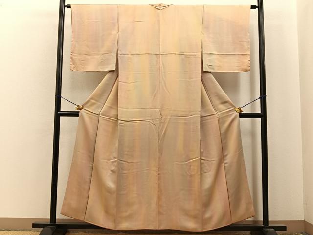 平和屋着物■上質な小紋　霞文　暈し染め　正絹　逸品　BAAY8014hj