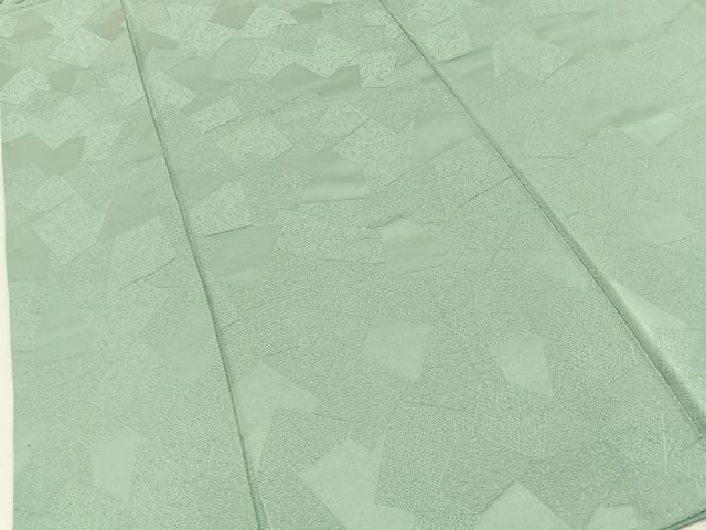 平和屋着物●上質な色無地　色紙重ね地紋　裏葉柳色　正絹　逸品　BAAY8017hj