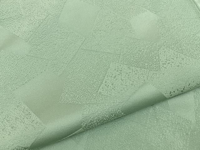 平和屋着物●上質な色無地　色紙重ね地紋　裏葉柳色　正絹　逸品　BAAY8017hj