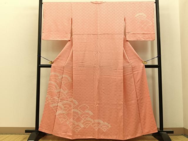 平和屋着物■訪問着　　総絞り　青海波　正絹　逸品　BAAY8027hj