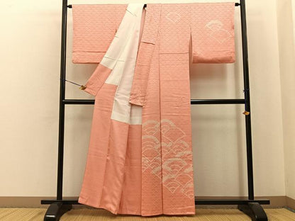 平和屋着物■訪問着　　総絞り　青海波　正絹　逸品　BAAY8027hj