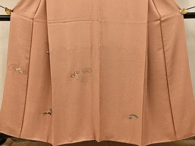 平和屋着物■訪問着　駒刺繍　総刺繍　地紙吉祥花文　金銀糸　正絹　逸品　BAAY8028hj