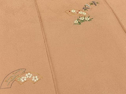 平和屋着物■訪問着　駒刺繍　総刺繍　地紙吉祥花文　金銀糸　正絹　逸品　BAAY8028hj