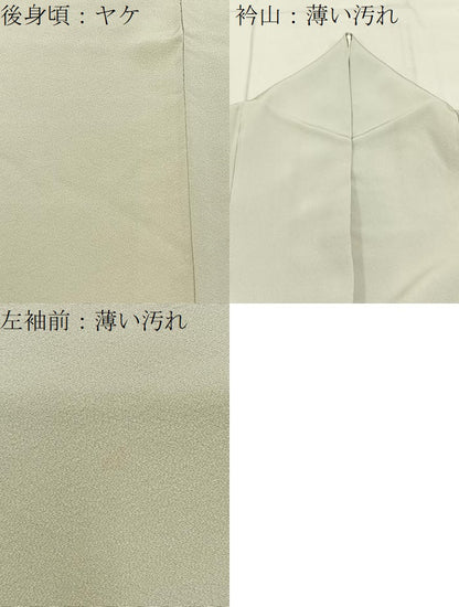 平和屋着物■訪問着　総刺繍　花鳥丸文　金銀糸　正絹　逸品　BAAY8030hj