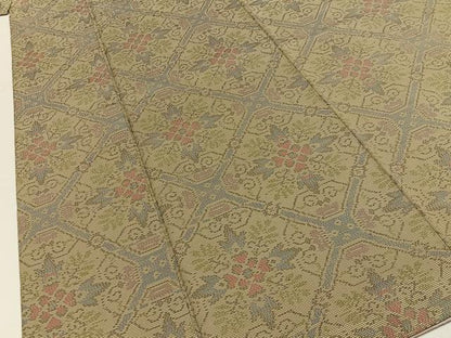 平和屋着物■本場大島紬　7マルキ　蜀江花文　正絹　逸品　BAAY8035hj