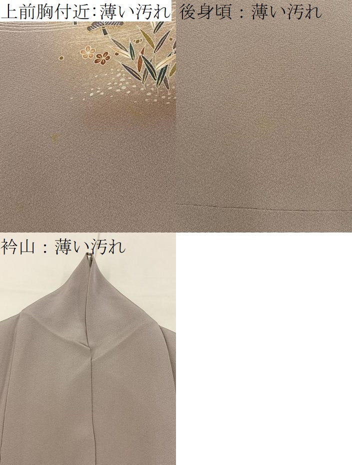 平和屋着物■訪問着　浜松文　暈し染め　金彩　正絹　逸品　BAAY8037hj