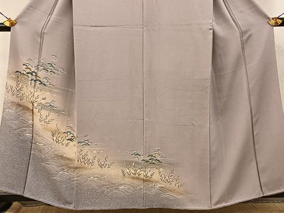 平和屋着物■訪問着　浜松文　暈し染め　金彩　正絹　逸品　BAAY8037hj