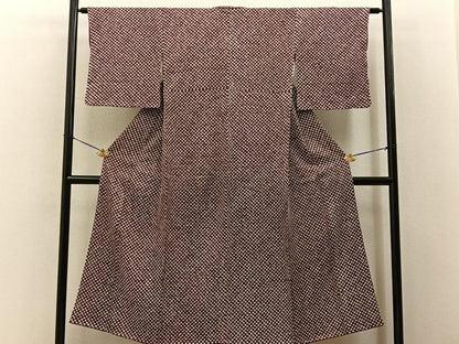 平和屋着物■上質な小紋　総絞り　正絹　逸品　BAAY8042hj