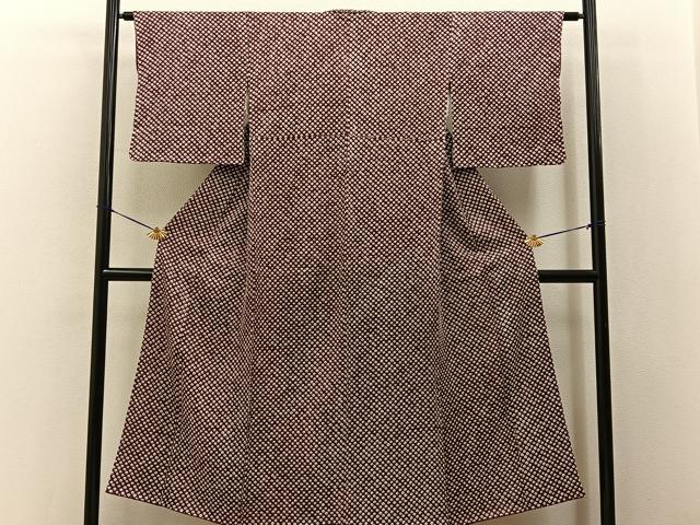 平和屋着物■上質な小紋　総絞り　正絹　逸品　BAAY8042hj
