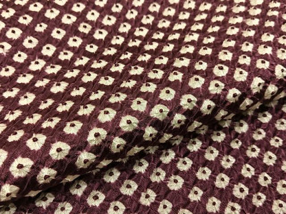 平和屋着物■上質な小紋　総絞り　正絹　逸品　BAAY8042hj