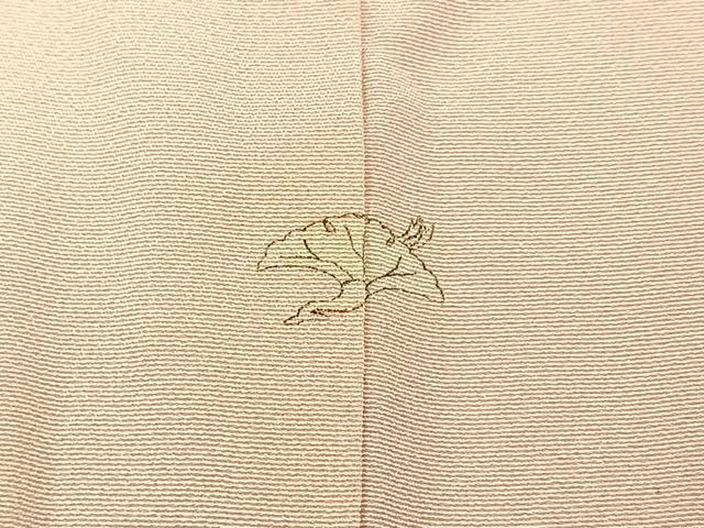 平和屋着物■豪華色留袖　檜扇孔雀花文　暈し染め　金彩　正絹　逸品　BAAY8043hj