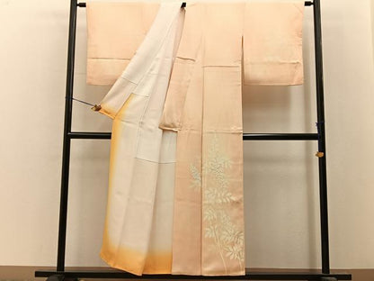 平和屋着物■訪問着　刺繍　南天文　暈し染め　金彩　やまと誂製　正絹　逸品　BAAY8046hj