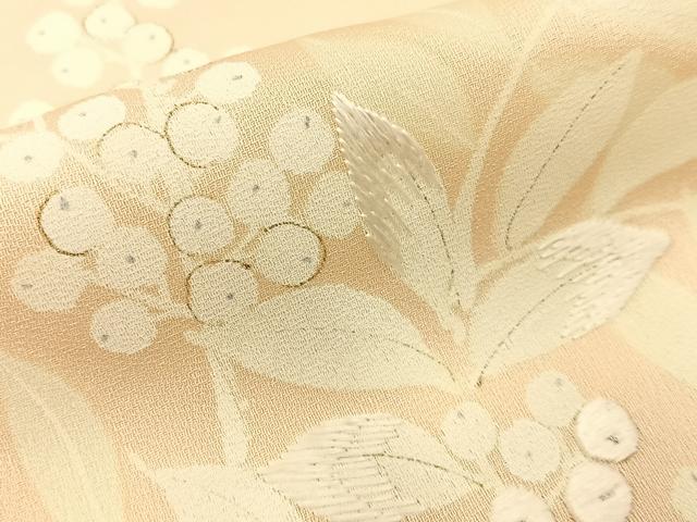 平和屋着物■訪問着　刺繍　南天文　暈し染め　金彩　やまと誂製　正絹　逸品　BAAY8046hj