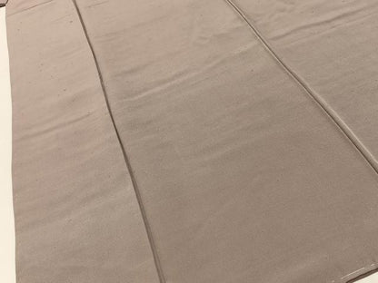 平和屋着物■上質な色無地　胡桃染色　お召縮緬　正絹　逸品　未使用　BAAY8060hj