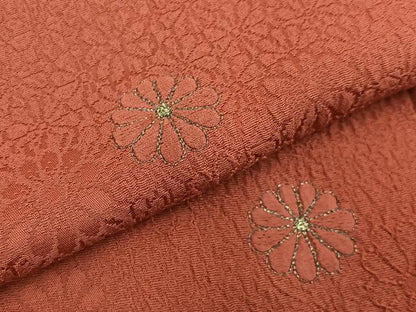 平和屋着物■豪華色留袖　刺繍　菊　正絹　逸品　BAAY8063hj