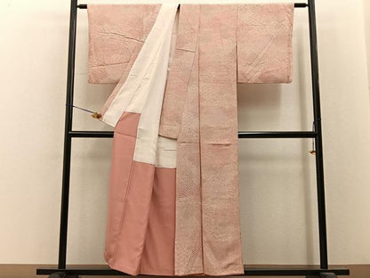 平和屋着物■江戸小紋　松皮菱寄せ小紋柄　正絹　逸品　BAAY8065hj