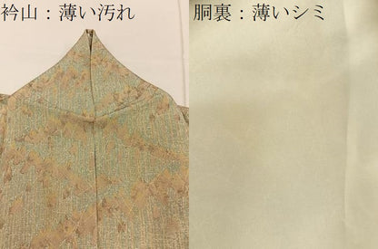 平和屋着物■上質な小紋　樹林文　正絹　逸品　BAAY8069hj