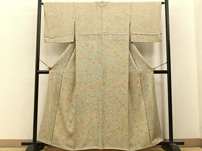 平和屋着物■上質な小紋　樹林文　正絹　逸品　BAAY8069hj