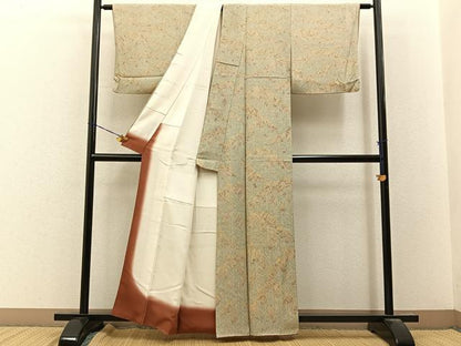 平和屋着物■上質な小紋　樹林文　正絹　逸品　BAAY8069hj