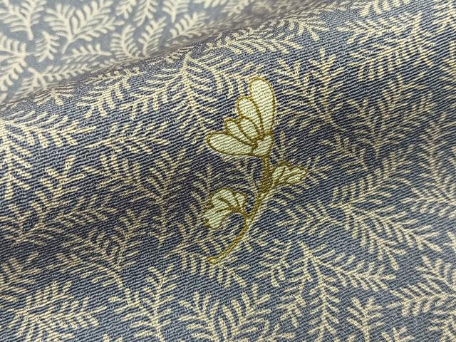 平和屋着物■上質な小紋　菊　金彩　正絹　逸品　BAAY8075hj
