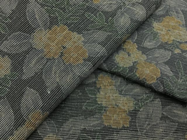 平和屋着物■上質な紬　小花尽くし　正絹　逸品　未使用　BAAY8076hj
