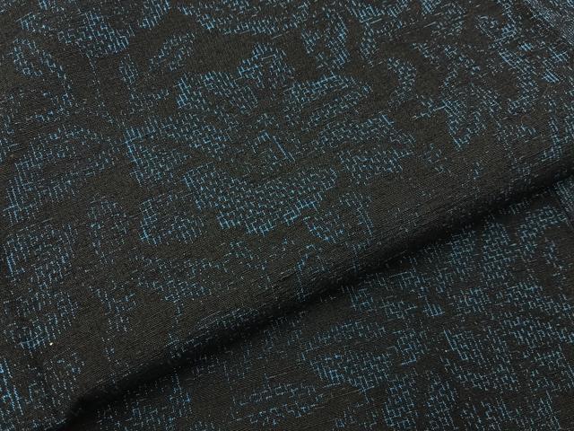 平和屋着物■上質な紬　草花文　正絹　逸品　BAAY8078hj