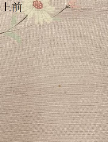 平和屋着物●訪問着　友禅　作家物　紬地　飾花文　正絹　逸品　未使用　BAAY8082hj
