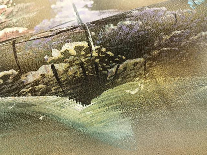 平和屋着物■訪問着　手描き　樹林風景文　暈し染め　金彩　正絹　逸品　未使用　BAAY8109hj