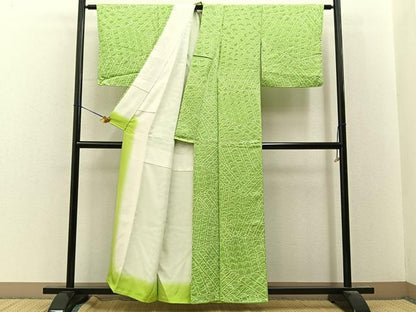 平和屋着物■上質な小紋　瓦文　正絹　逸品　BAAY8124hj