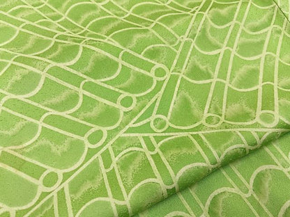 平和屋着物■上質な小紋　瓦文　正絹　逸品　BAAY8124hj
