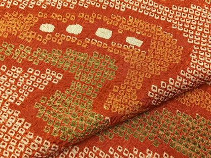 平和屋着物●豪華振袖　総絞り　流線文　正絹　逸品　BAAY8125hj