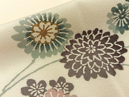 平和屋着物●訪問着　型染め　七宝菊文　暈し染め　金彩　正絹　逸品　BAAY8131hj